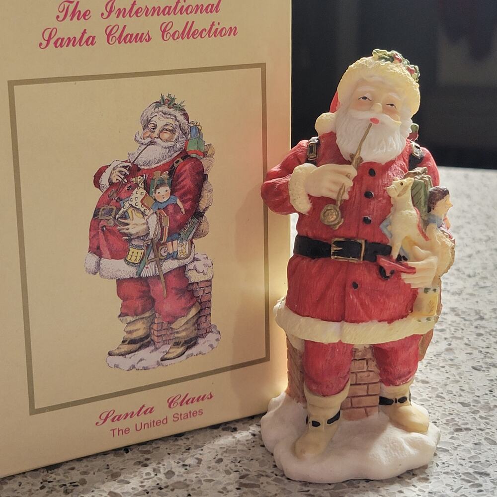 VTG 1992 International Santa Claus Collection Santa Claus United States Figurine